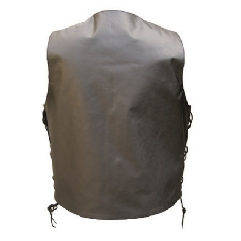 Single Panel Back Vest in Split Cowhide Versatile Gun Holster